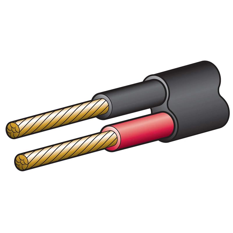 Twin Core Cable 4mm Red and Black - 30M - 5824-30TW